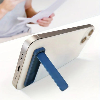 Ultra-Thin Metal Folding Phone Desk Stand With Back Sticker