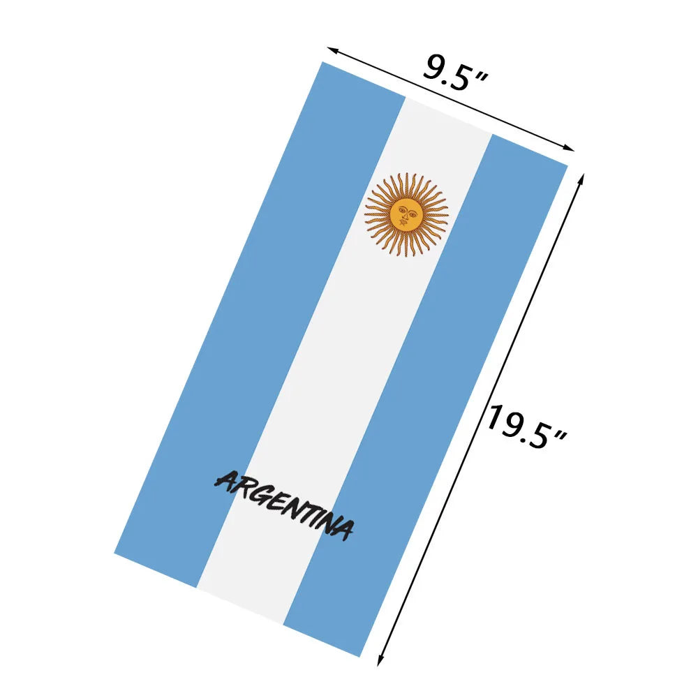 World Football Fans National Flag Face Bandanas Spain France Korea Mexico Germany Seamless Neck Gaiter Men Women Headwear Scarf