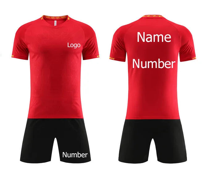 Adult Kid Football Jerseys Men Customize Soccer Uniform Sports Equipment Women Futsal Sportswear Child Training Tracksuit Outfit