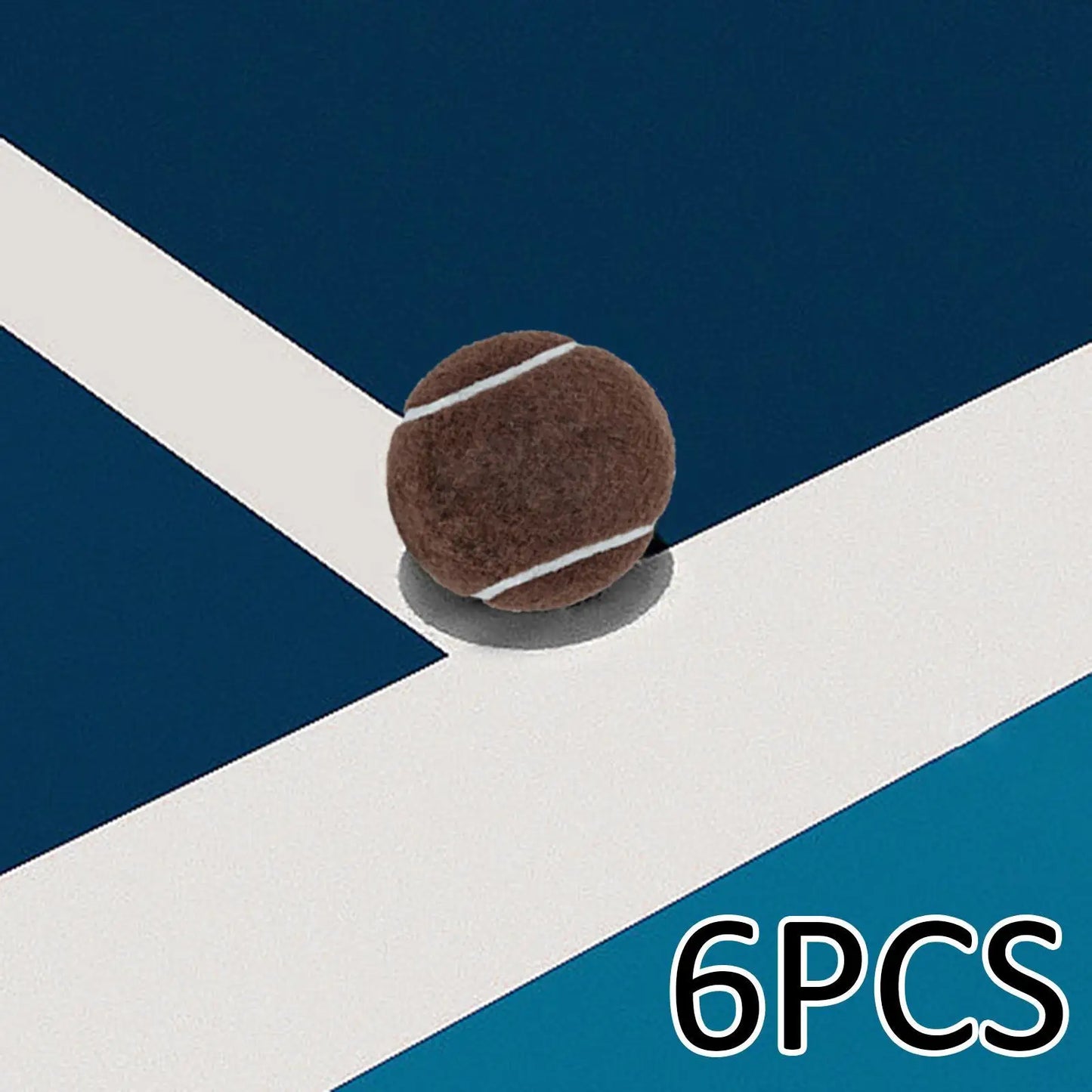 6x Tennis Balls Training Balls Practicing Dogs Toy Professional 2.52" Dia for