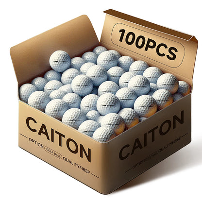 2-Layer Golf Balls 332 Dimple, 100-Pack, Max Distance And Spin Control