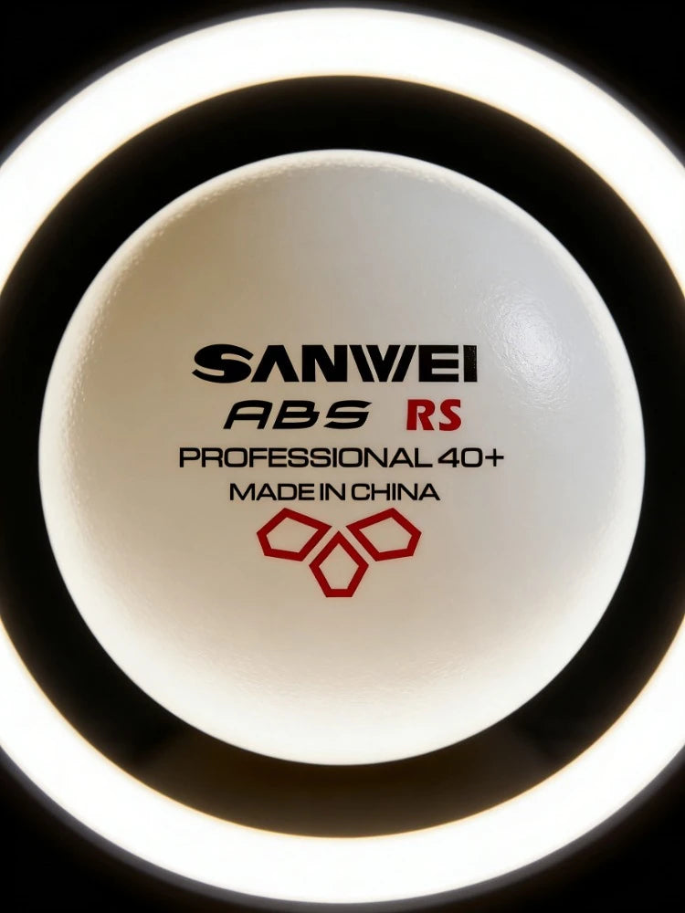 Original SANWEI ABS New Material 40+ Table Tennis Balls 50/100PCS Professional Ping Pong Balls For Training Table Tennis Balls