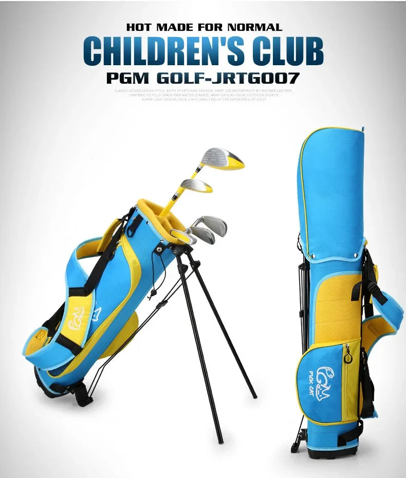 PGM 3-12 Years Old Kids Golf Club Set Children's Boy Girl Beginner's Golf Training Wood Iron Swing Putter Bag Gift JRTG007