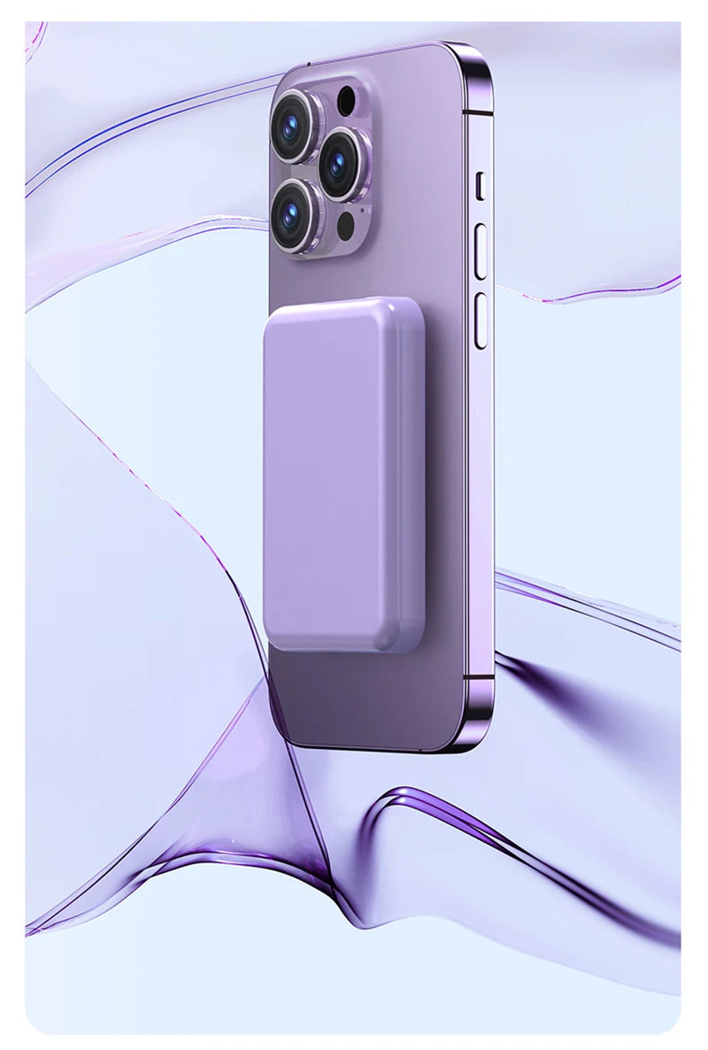 50000mAh Magnetic Power Bank Wireless PD 22.5W Fast Charger For Magsafe Portable Auxiliary Battery For iPhone 17 16 15 14 Xiaomi