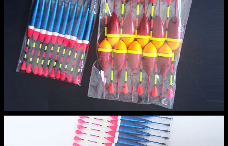 Fishing Floats Set 10 Pieces Plastic Float Buoy Bobber