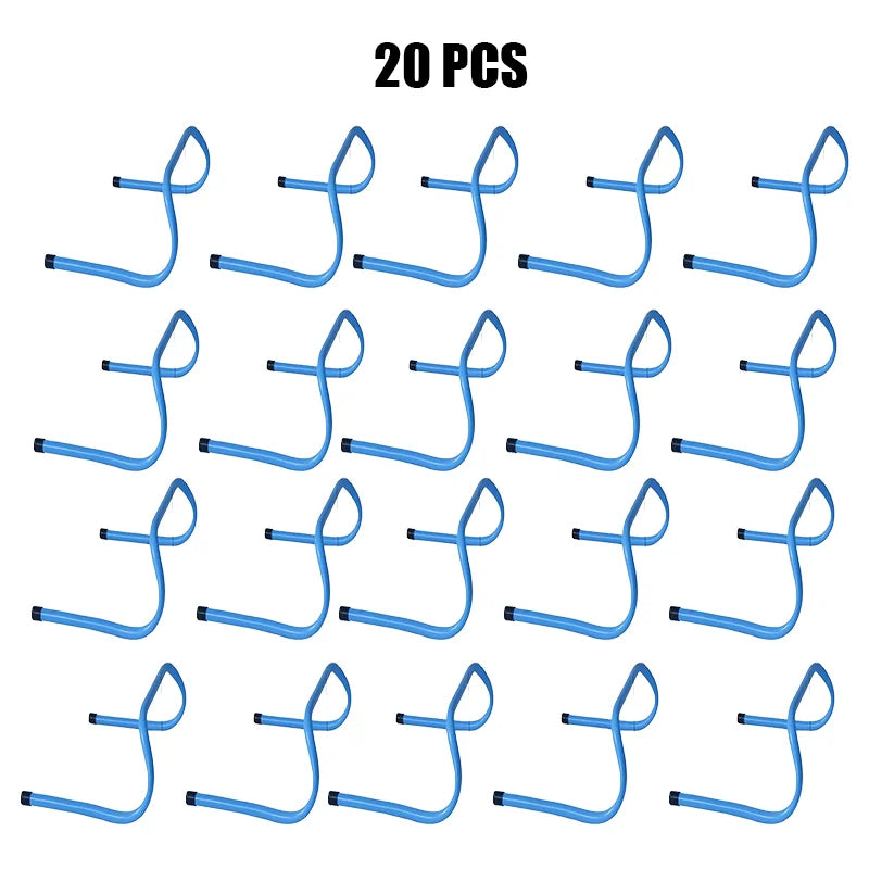 5/10/20/30Pcs 30cm Football Hurdle Portable Speed Agility Training Equipment Hurdle Ladder Safety Soccer Stable Rack