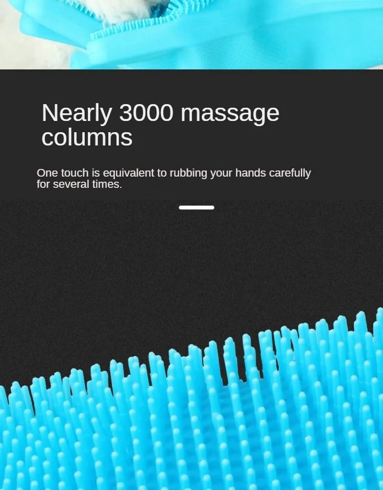 Magic Silicone Pet Bathing Gloves