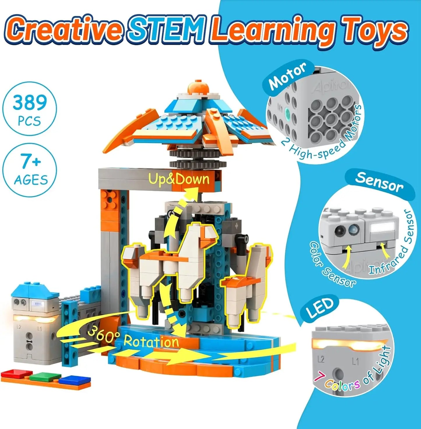 Apitor Robot S 10 in 1 Coding Toys educational Robotics age Block STEAM  Educational Toys Birthday gifts for boys girls coding