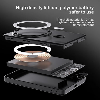 Magnetic Wireless Power Bank 5000mAh 15W Black or Silver