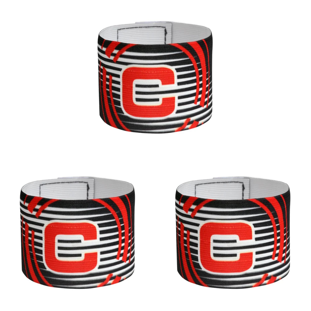 1-3pc Kid Adults Football Captain Armband Soccer Arm Band Leader Competition Gift Soccer Captain Group Armband Football Training