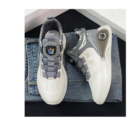 Men's Casual Canvas Shoes Button Closure Mixed Colors EVA Outsole