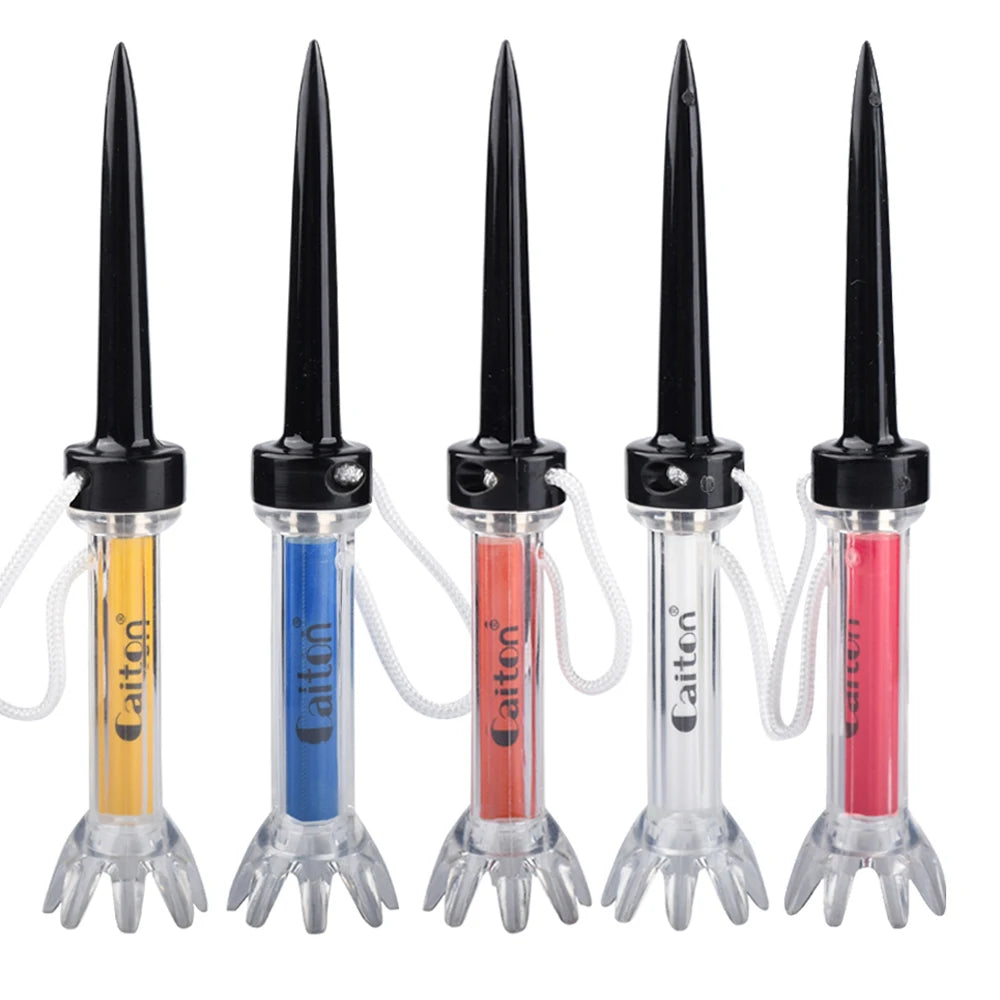 Caiton 5pcs Golf Tee,With Magnetic Plastic Golf Tee, 3 Sizes (79mm/85mm/90mm), 360degree Bounce New Gift,Golf Training Practice