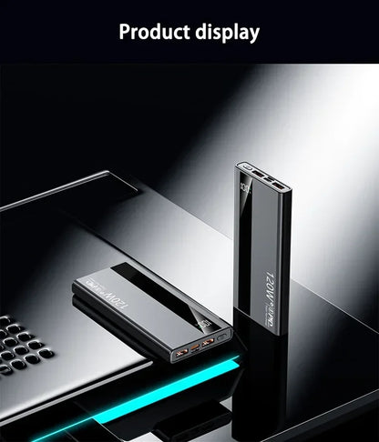 Power Bank 50000mAh 120W Fast Charge External Battery