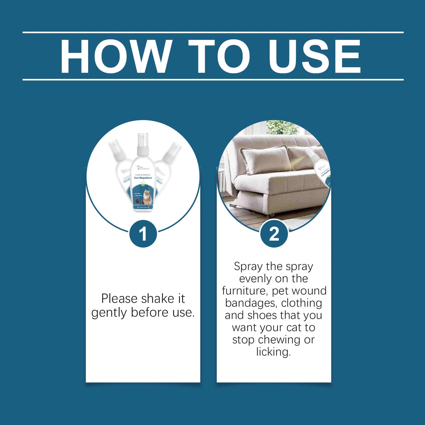 Cat Deterrent Spray Prevent Chewing Biting Restricted Area Behavior Corrector Training Sofa Protector Pet Stop Scratching Spray