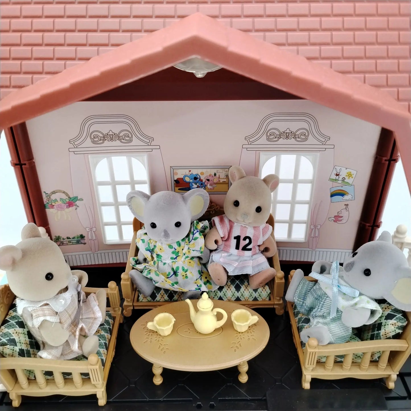 miniature items dollhouse furniture accessories living room bedroom supermarket shopping games family interaction doll kids toys