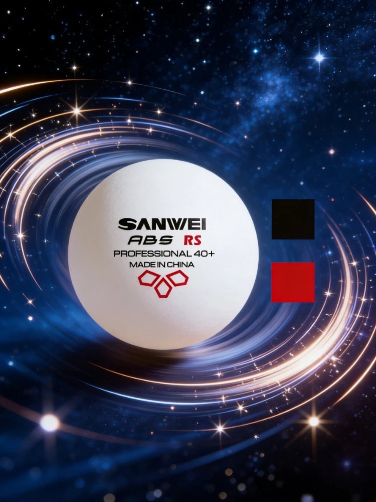 Original SANWEI ABS New Material 40+ Table Tennis Balls 50/100PCS Professional Ping Pong Balls For Training Table Tennis Balls