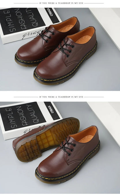 Genuine Leather Men's Casual Driving Shoes Breathable Non Slip Loafers