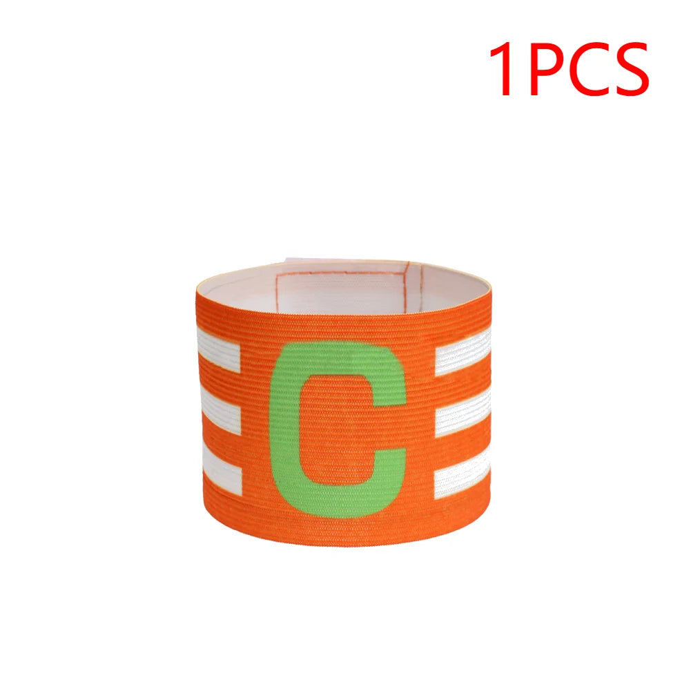 1-10pcs Leader Competition Armband Breathable Soccer Player Captain Group Armband Clear Icon Capitan Band For Football Captain