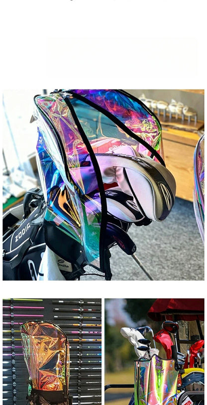 Golf Bag Cap PU Transparent Laser Seven Color Unisex