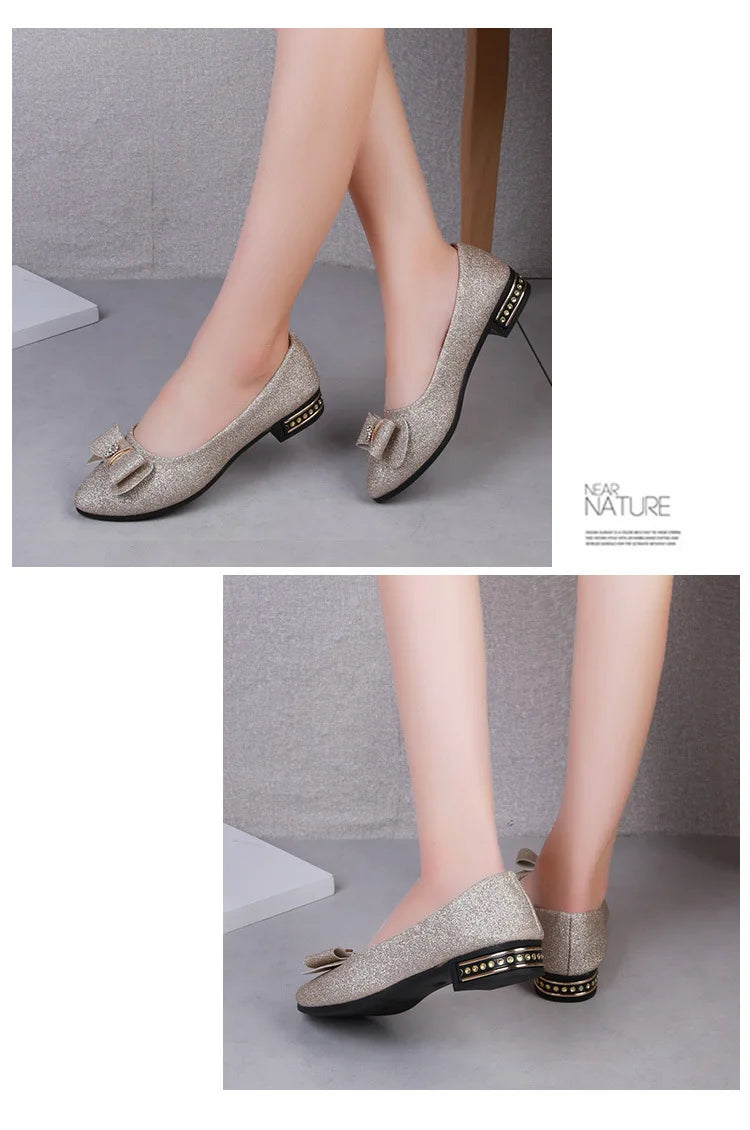Women Flats Bowknot Single Shoes Female 2024 Spring Autumn Loafers New Fashion Sweet Flat Soft Casual Shoes Zapatos De Mujer