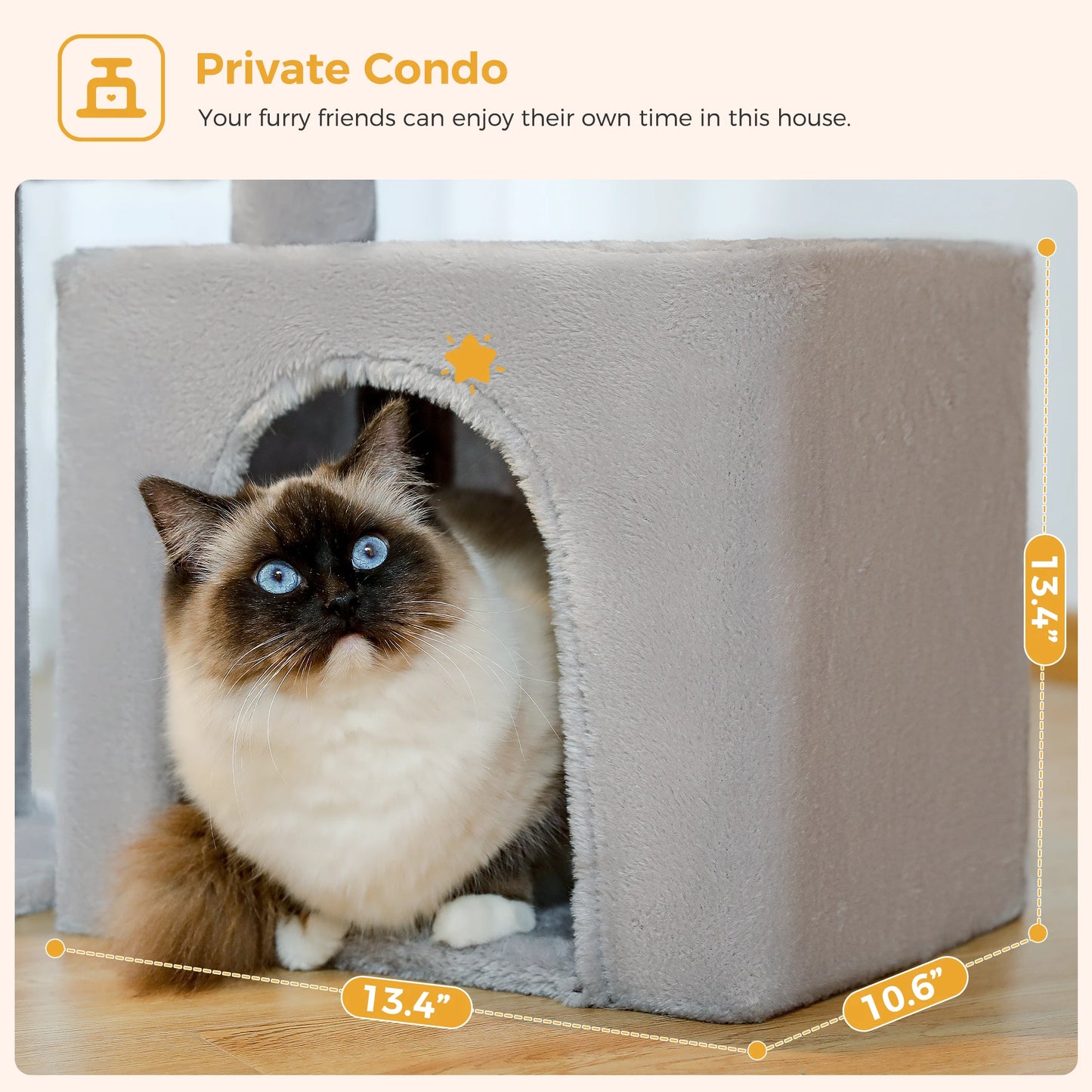 Indoor Cat Tree & Tower with Scratching Posts and Hammock – 2 Styles