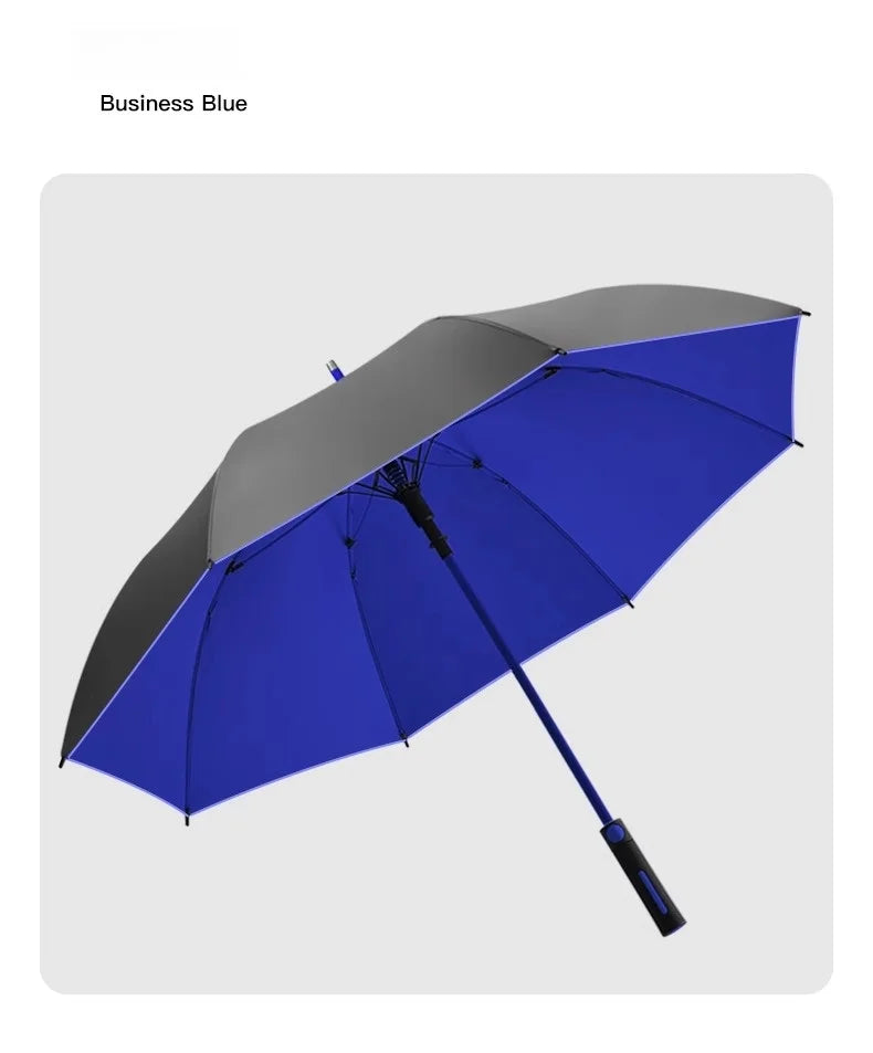 Full Fiber Golf Umbrella Double Layer Extra Large Double MEN'S Business Long Handle Umbrella Car Straight Umbrella