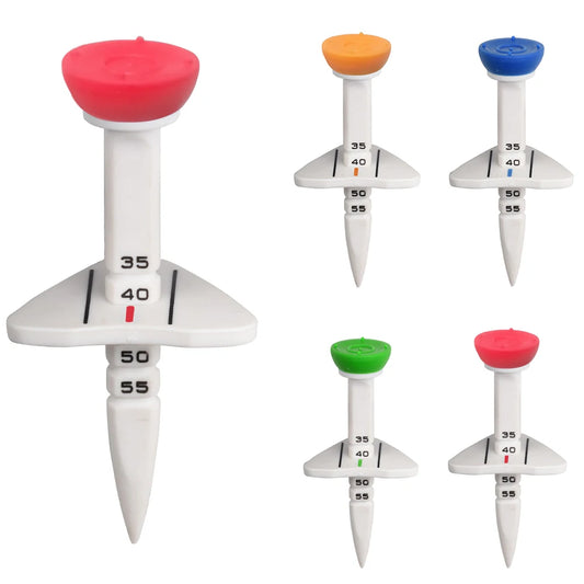 4 Pcs 33-55mm Adjustable-height Golf Tee Training Accessories