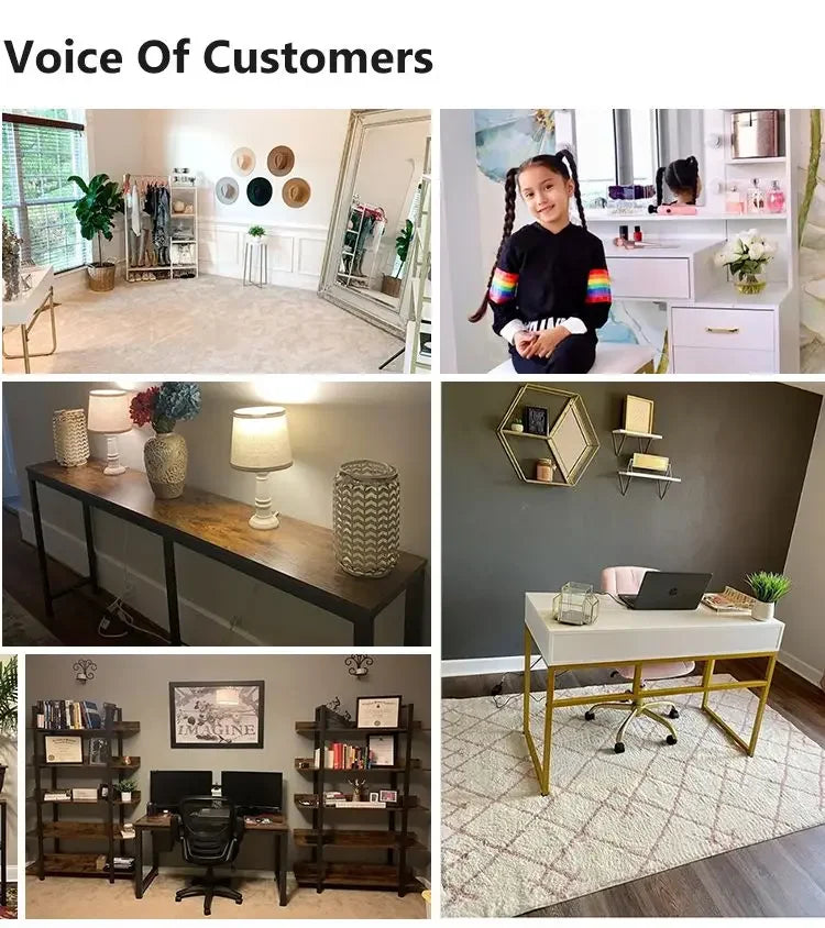 Tribesigns 78.7 Inches Extra Long Computer Desk 2 Person Desk, Double Long Desk, Workstaion for Home Office