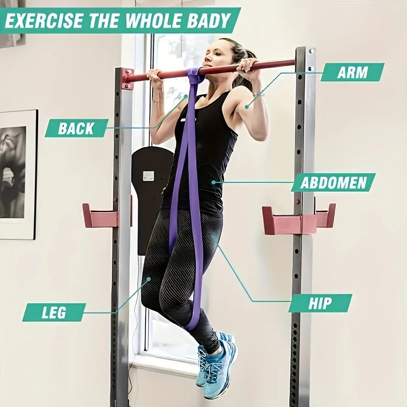Resistance Bands Set Pull Straps Assistive Pull-Up Bands Exercise Straps Leg Exercise Bands for Gym Fitness Home Workout Equipme