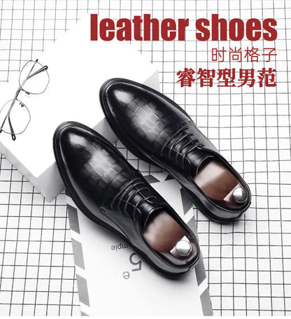 Men's Leather Formal Shoes, Genuine Leather Upper, Spring Autumn