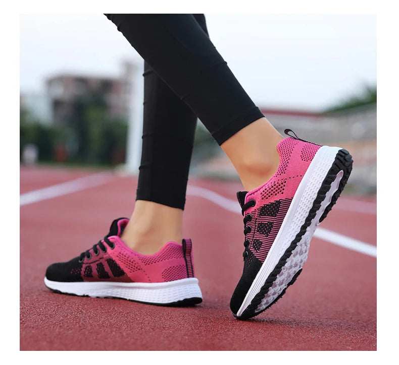 Women Sport Shoes Fashion Platform Sneakers Ladies Spring Summer Flats Running Shoes for Women Casual Shoes Mesh Jogging Tennis