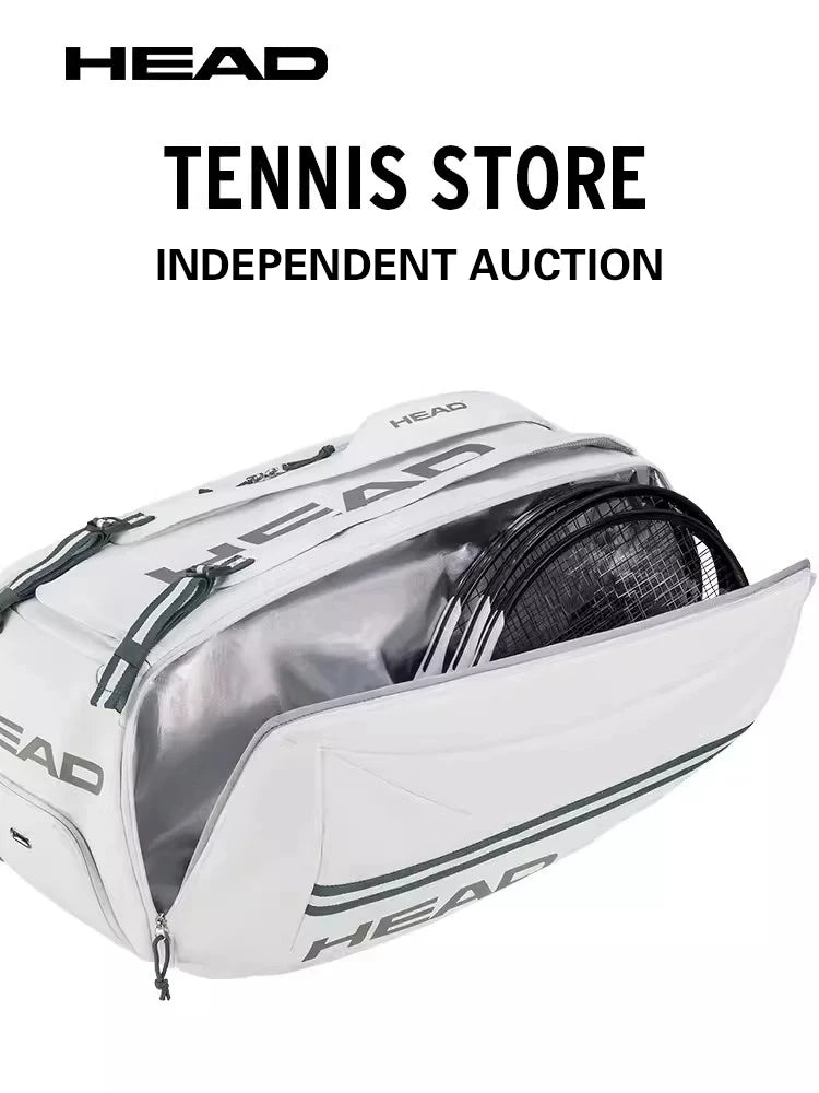 HEAD Tennis Backpack Djokovic Signed Single Shoulder Tennis Handbag Large-capacity Duffel Bag With Independent Shoe Compartment