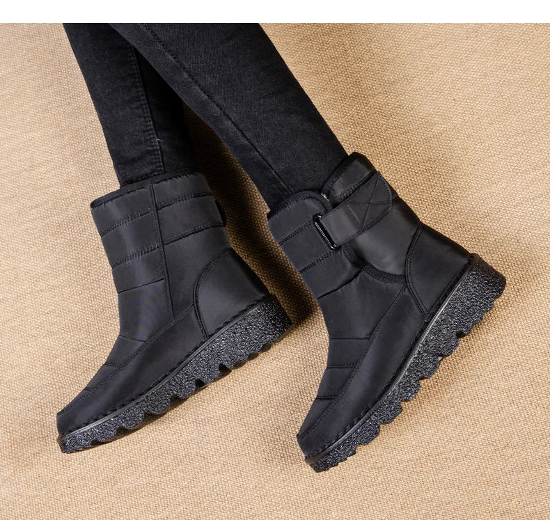 Boots Women Non Slip Waterproof Winter Snow Boots Platform Shoes for Women Warm Ankle Boots Cotton Padded Shoes Botas De Mujer