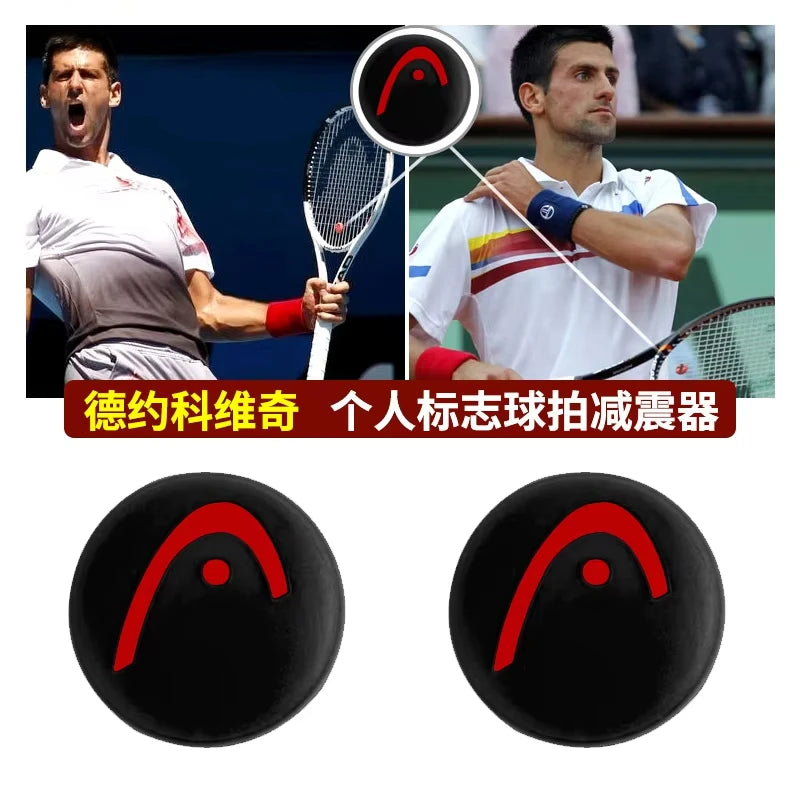10/2Pcs HEAD Tennis Racquet Vibration Dampeners Silicone Reduce Professional Tennis Racket Accessories Damper Shock Absorber