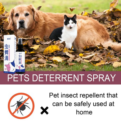 Pet Flea and Tick Repellent Spray 100ml for Dogs and Cats