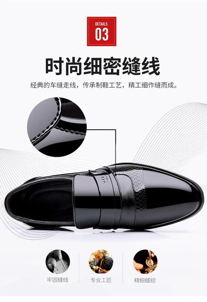 Men's Leather Oxford Brogue Dress Shoes Formal Office