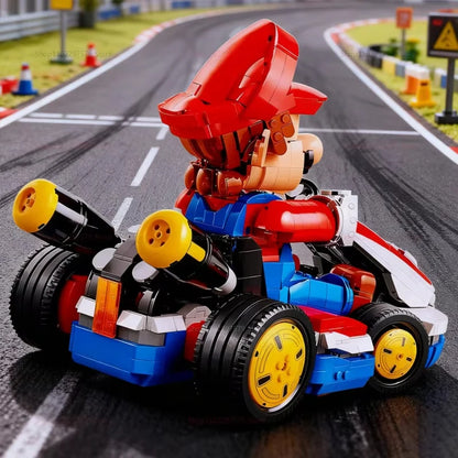 Racing Kart Building Blocks Set, 1972 Pieces DIY STEM Toy