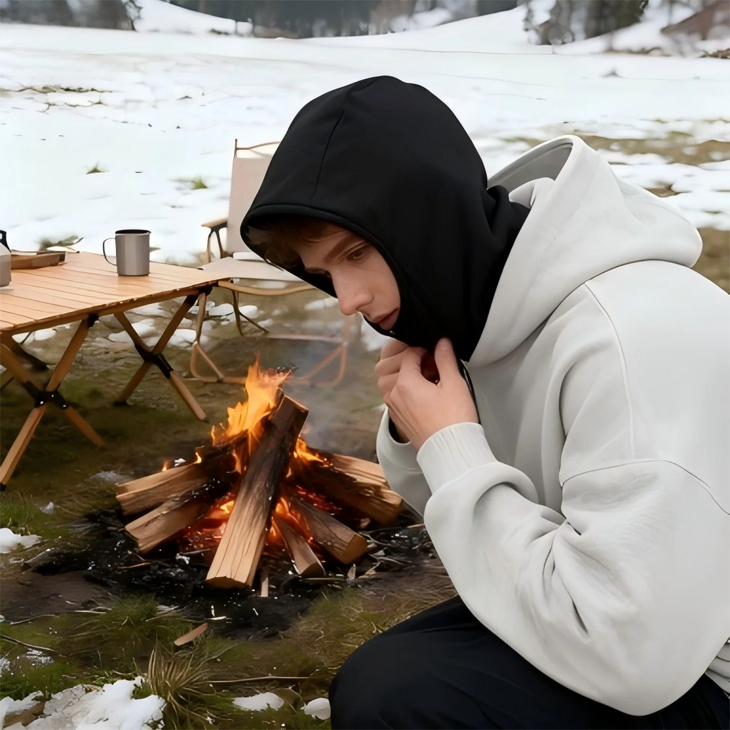 Men's masked Hoodies Long Sleeve Casual With Zipper Sweatshirts New Spring Hip Hop Pullover Sports Top Male Hooded Sweatshirts