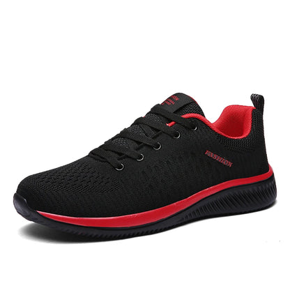 Men's Running Shoes Lightweight Breathable Lace Up Air Mesh Upper EVA