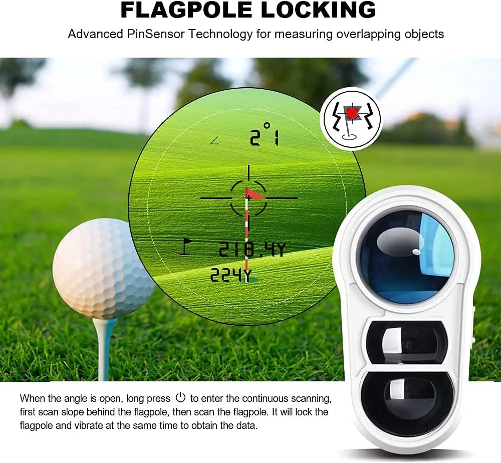 REVASRI Golf Laser Rangefinder 600Yards/1000Yards Slope and Flag Pin Lock Vibration for Golf Tournament Legal Hunting Survey