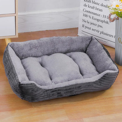 Winter Pet Bed For Dogs And Cats Soft Warm House Mat Waterproof Fiber