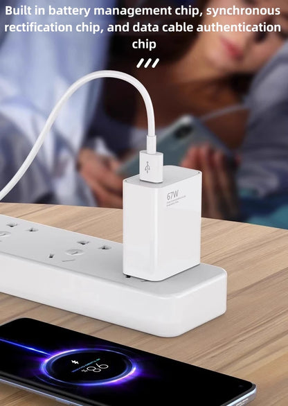 67W USB C Fast Charger Quick Charge Wall Adapter 1 Port