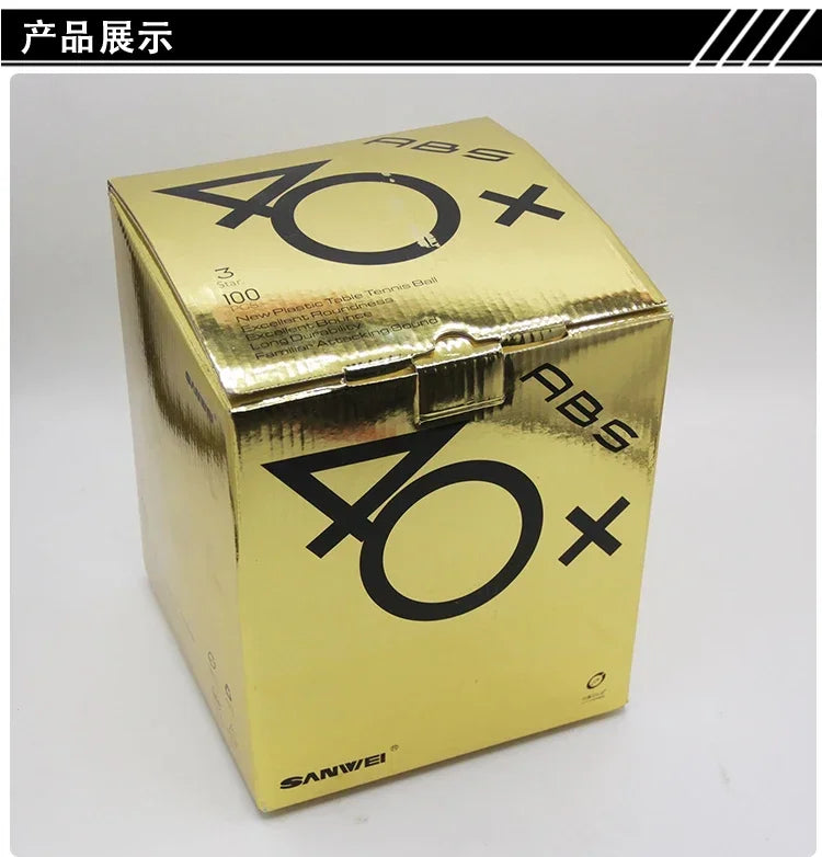 SANWEI TR 3 Star Table Tennis Balls 40+ ABS New Material with Seamed Durable Professional Ping Pong Balls for Training 50/100pcs