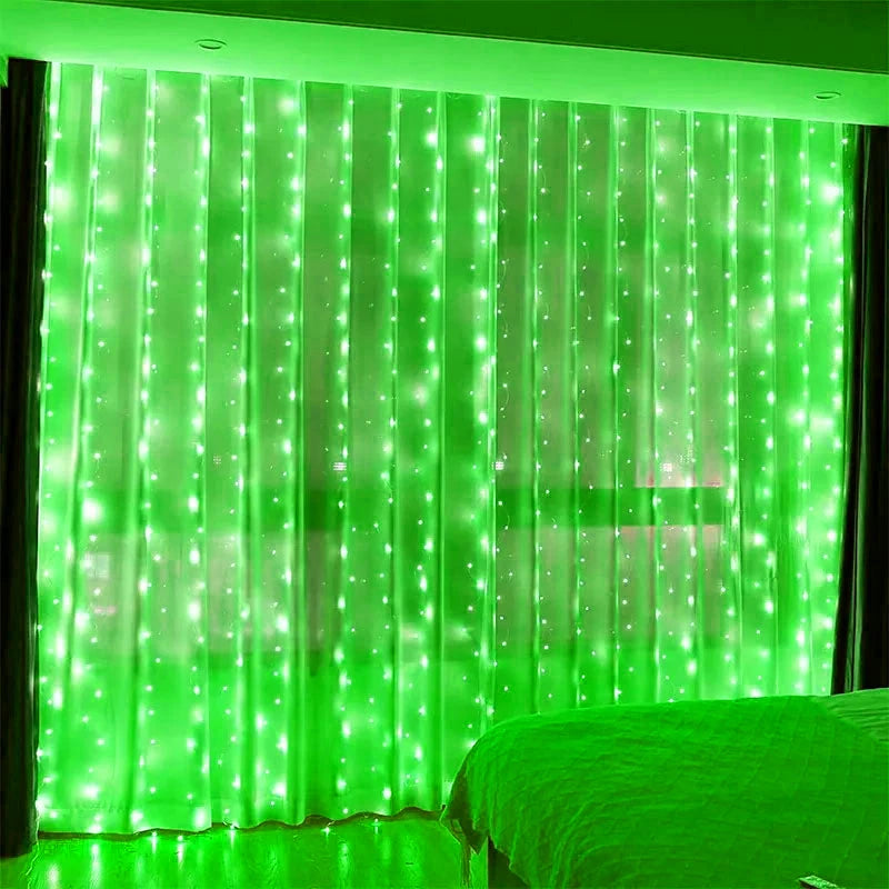 LED Curtain String Lights with USB & Remote – Home, Party, Wedding Decoration