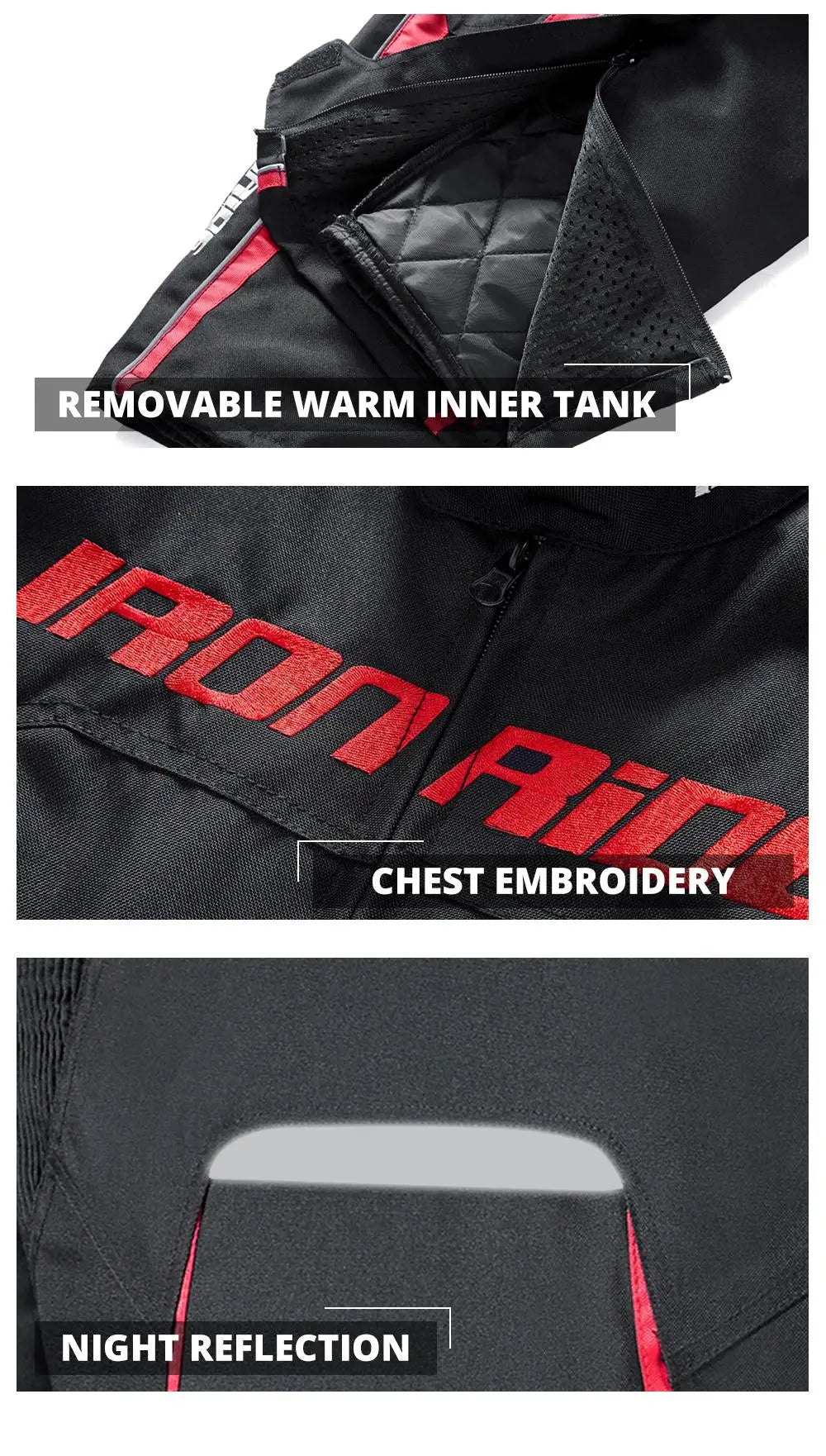 Motorcycle Jacket Waterproof Motorcross Jacket Pants Moto Jacket Windproof Riding Motorbike Clothes With Protective Gear M-3XL