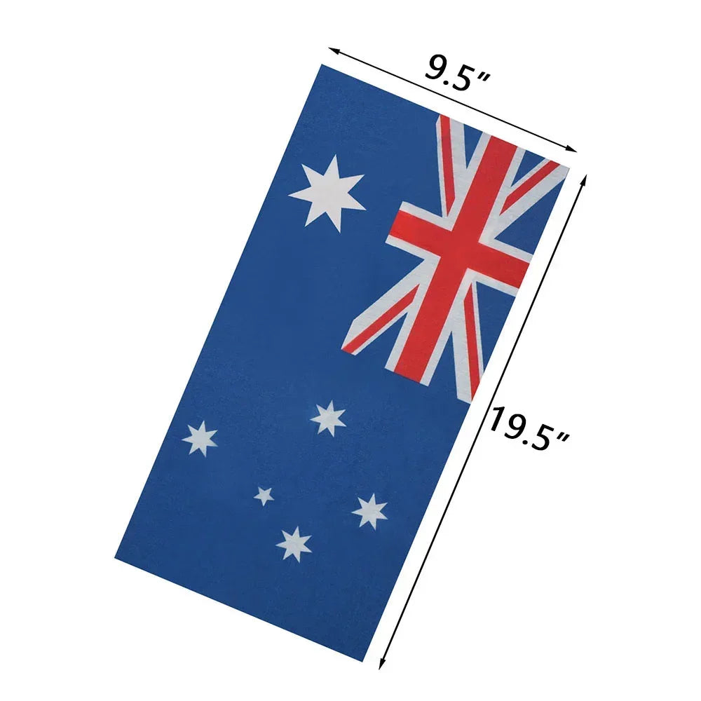 World Football Fans National Flag Face Bandanas Spain France Korea Mexico Germany Seamless Neck Gaiter Men Women Headwear Scarf