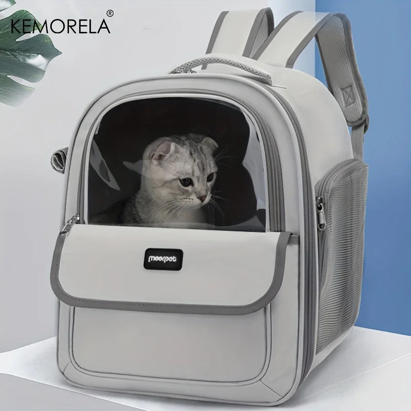 KEMORELA Pet Backpack for Cats And Dogs Large Outdoor Transparent Capsule Breathable Carrying Bag Pet Supplies