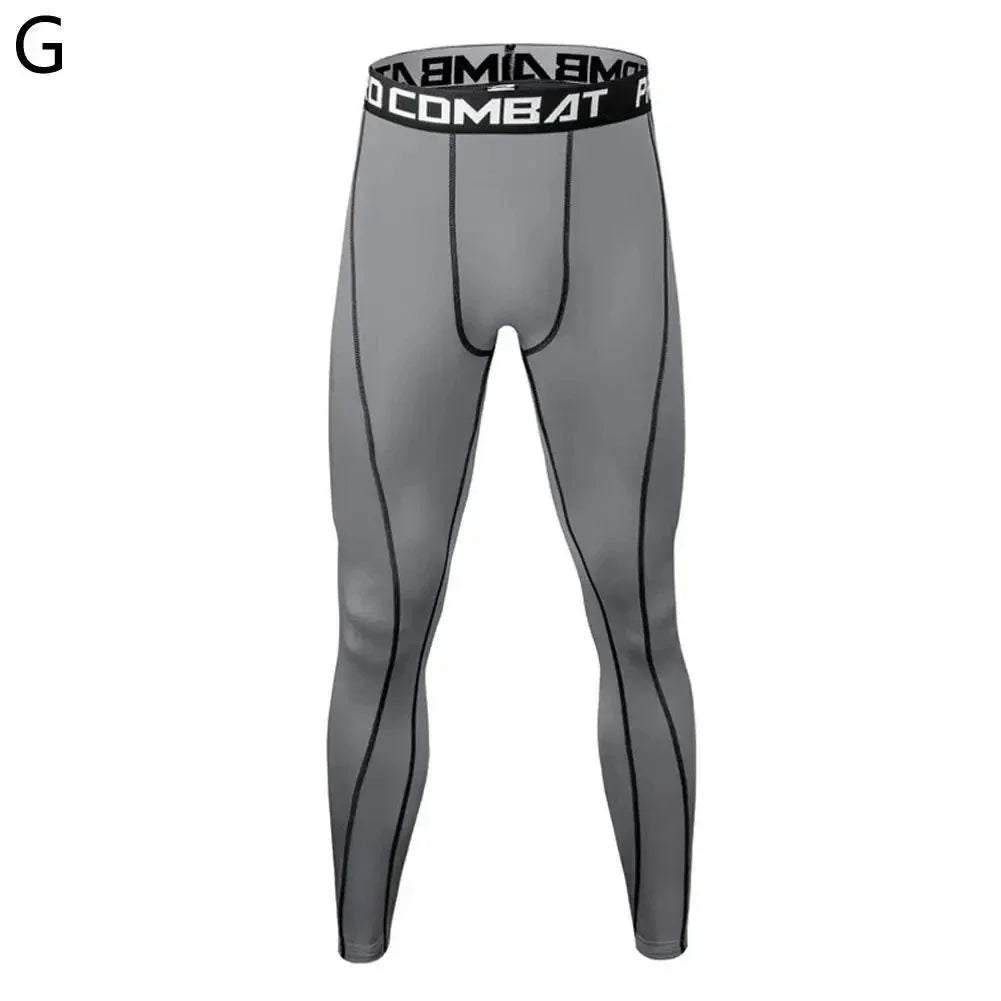 Mens Compression Pants Quick Dry Fit Sportswear Running Tights Men Legging Fitness Training Jogging Pants Sport Gym Leggings