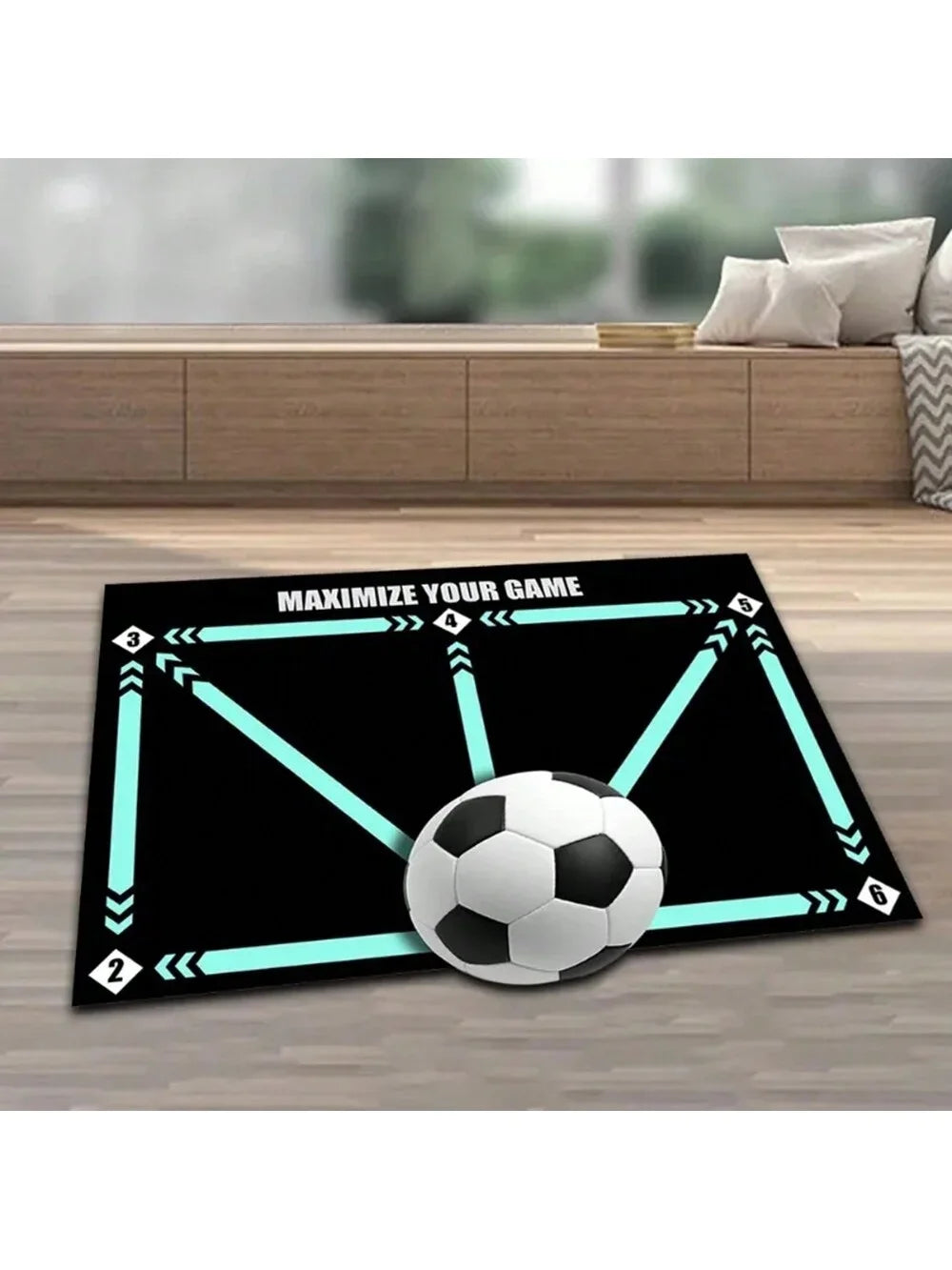 Soccer ball control training mat | Stable and silent rubber base | Digital Guidance Design | Improve ball sense, daily training