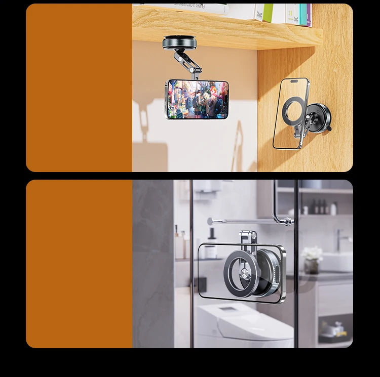 New Car Magnetic Mobile Phone Holder 360 Degree Rotation, Vacuum Adsorption, No Need To Charge, Suitable for Car Navigation
